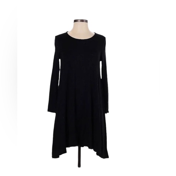 Philosophy Swing Dress Asymmetrical Hem Long Sleeves Round Neck Versatile Comfy - Picture 2 of 11